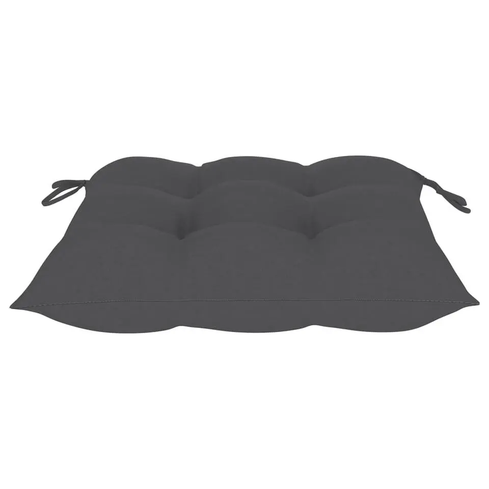 vidaXL - Stapelstoelen - Kussens - Anthracite - Hout - 4 stuks