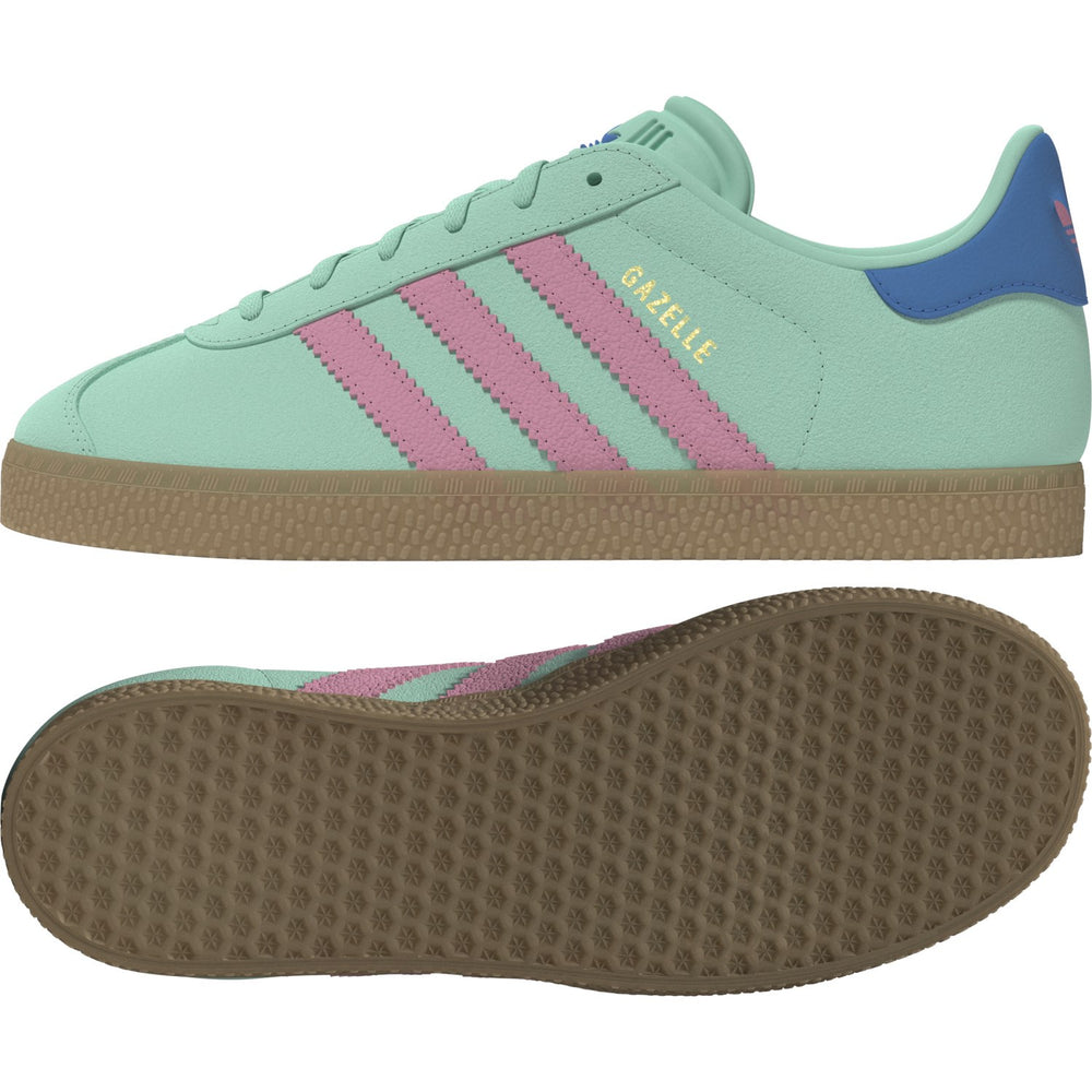 Køb adidas Originals Clear Mint/Bliss Pink/Bright Blue Gazelle J Sneakers
