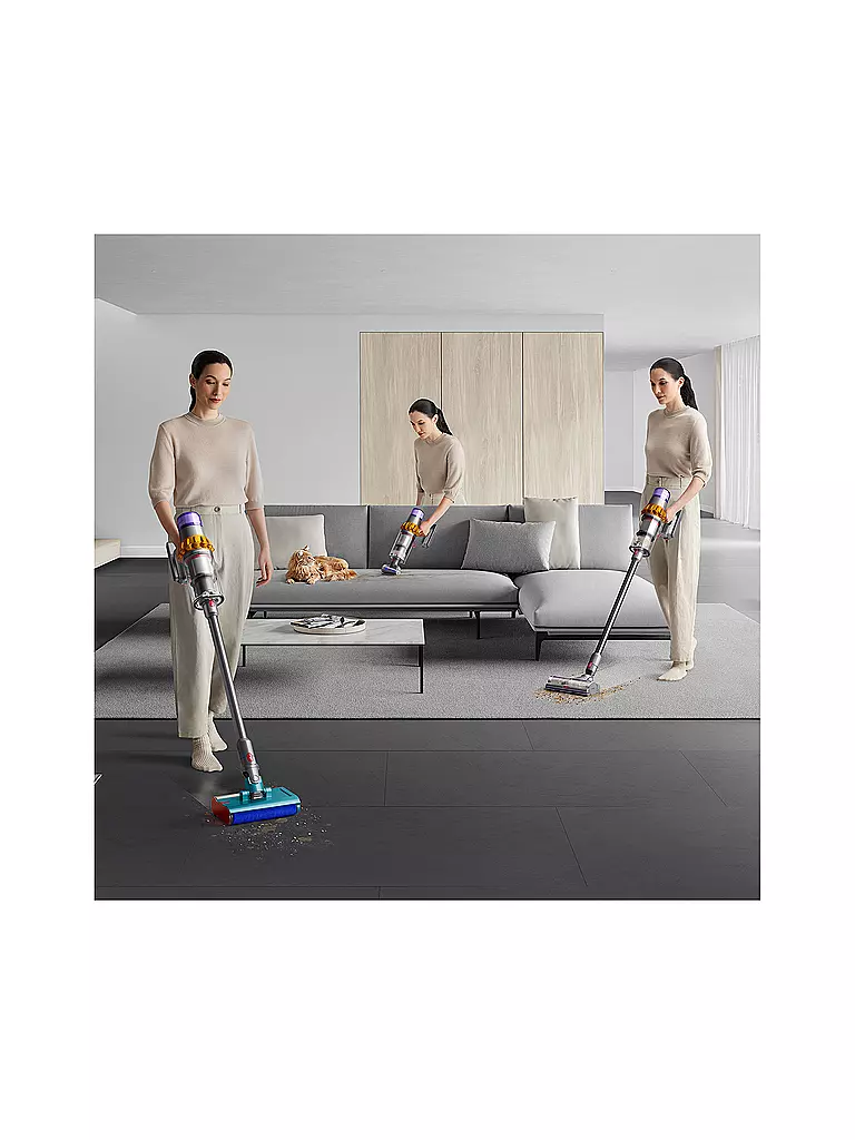 DYSON Staubsauger V15s DETECT SUBMARINE Nickel/Gelb silber