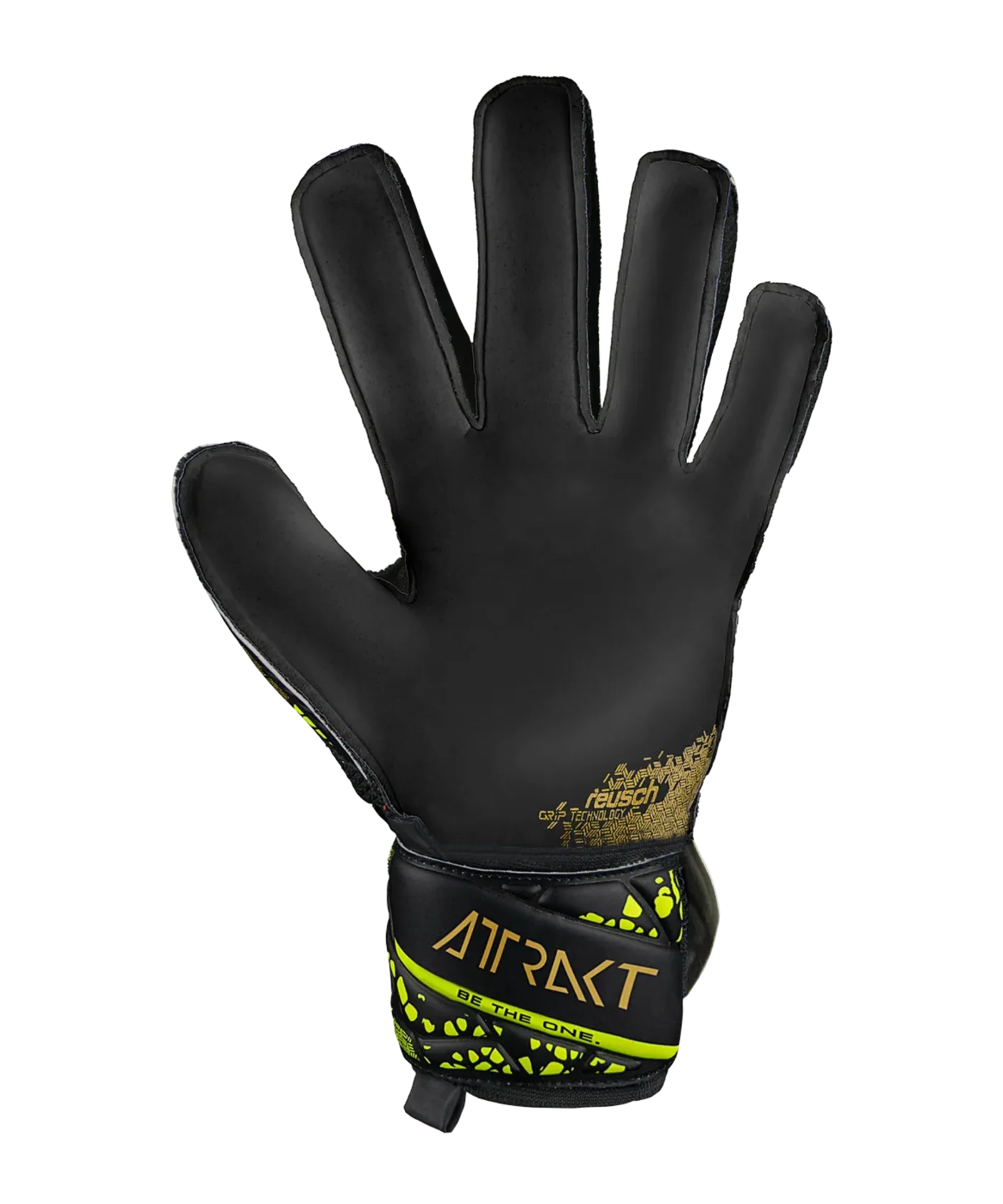 Reusch Attrakt Infinity Finger Support TW-Handschuhe Night Spark 2024 Schwarz F7739