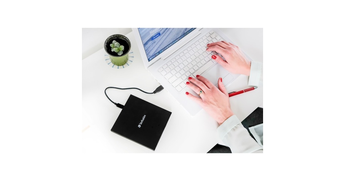 VerbatimExterne slimline CD-DVD brander externe dvd-brander  (USB-C)