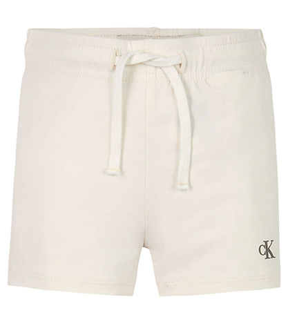 Calvin Klein Shorts/T-Shirt - Monogramm-Logo - Tofu White