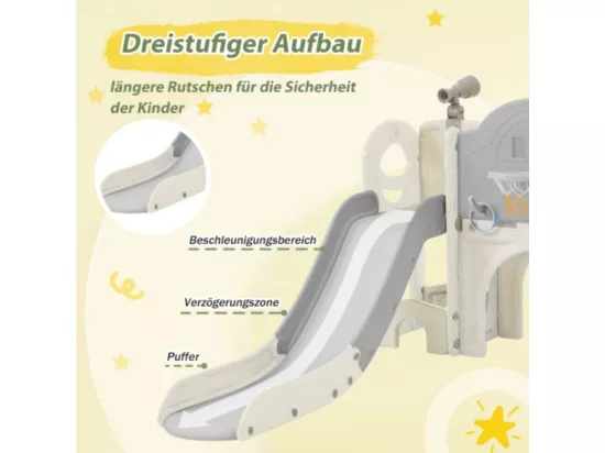 Toboggan 10 en 1 pour enfants - Jeu d'escalade multifonctionnel