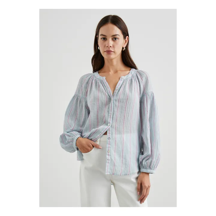 Rails Blouse Kenlie Rayures | Bleu ciel