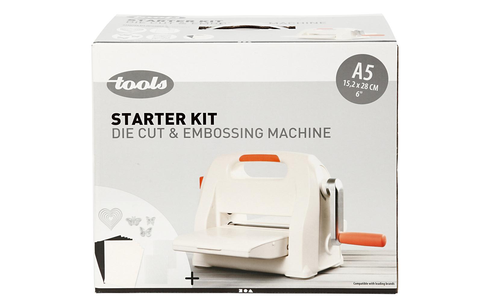 Stanz- und Prägemaschine A5 Starterkit , Blatt<br>Präge-und Stanzgerät