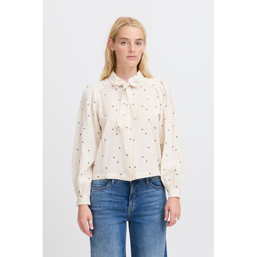 Atelier Rêve Lune Skjorte, Birch/Black Moon, 44
