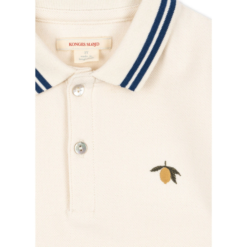 Køb Konges Sløjd Antique White Florian Polo T-Skjorte GOTS