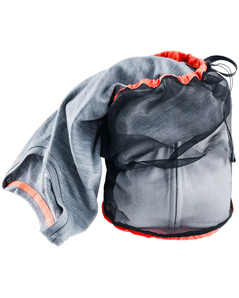 Deuter Mesh Sack 5 Zwart/Rood