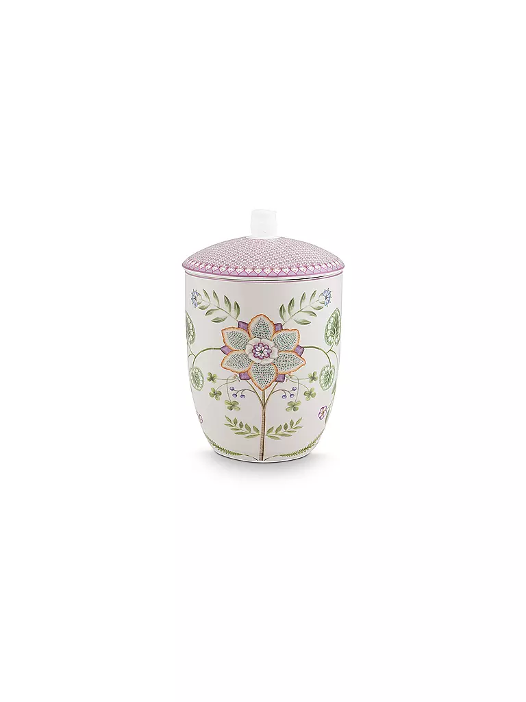 PIP STUDIO Dose mit Deckel  LILY & LOTUS 1,5l Off White weiss