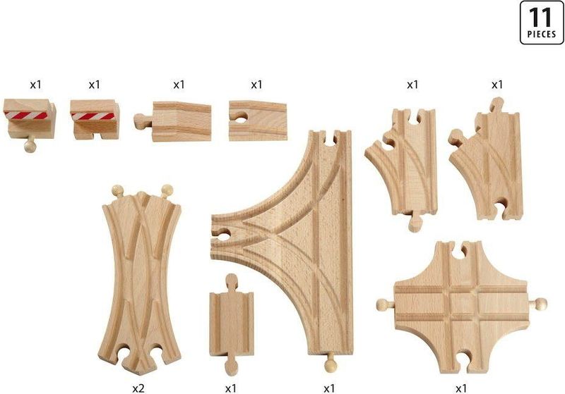 BRIO Rails uitbreidingsset voor experts - 33307 - Treinbaanonderdeel