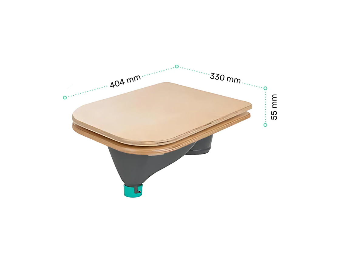 TROBOLO ombouwset naar droogtoilet - grey