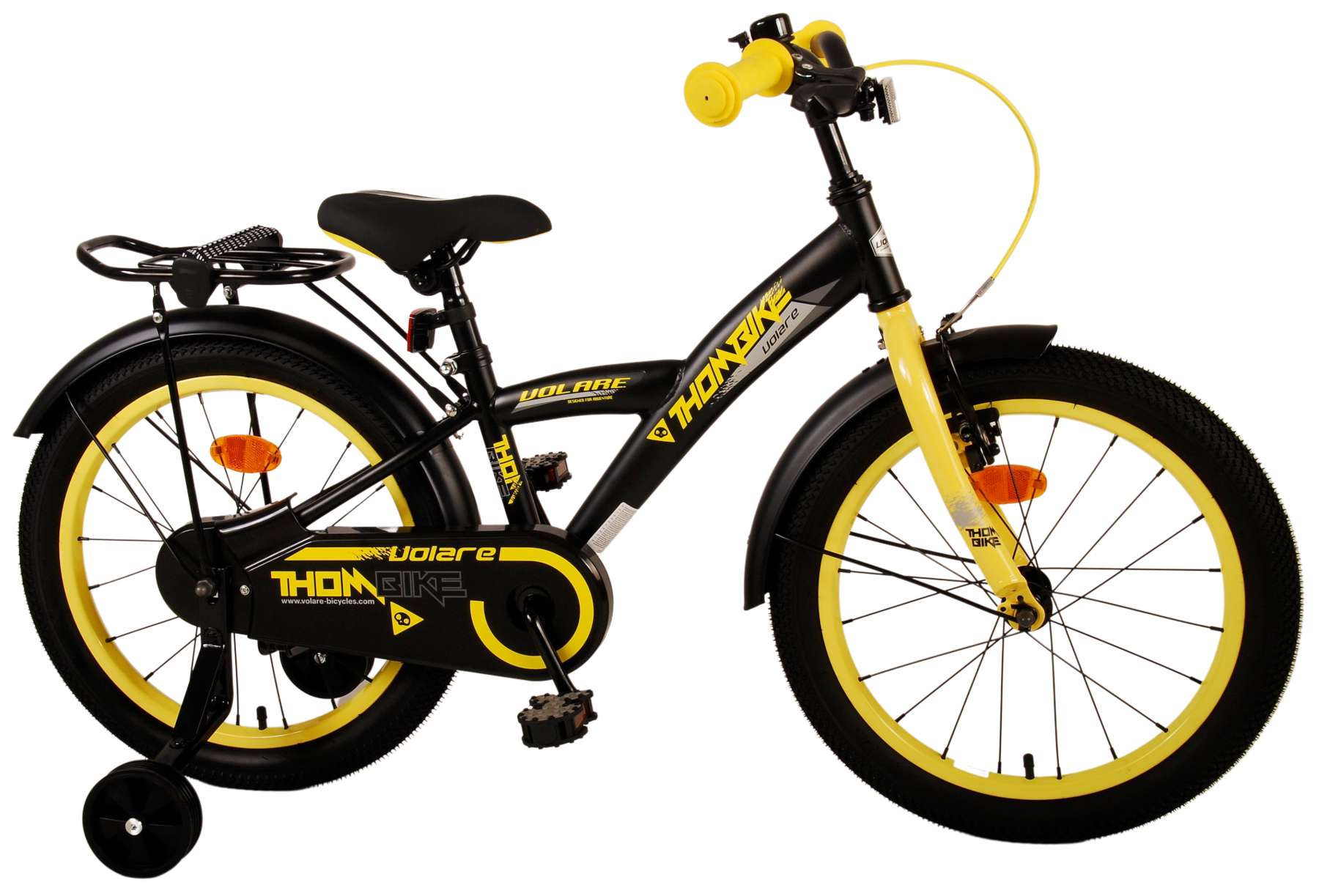 TPFSports Thombike Kinderfahrrad - Jungen - 18 Zoll - Rücktritt + Handbremse - Schwarz Grün