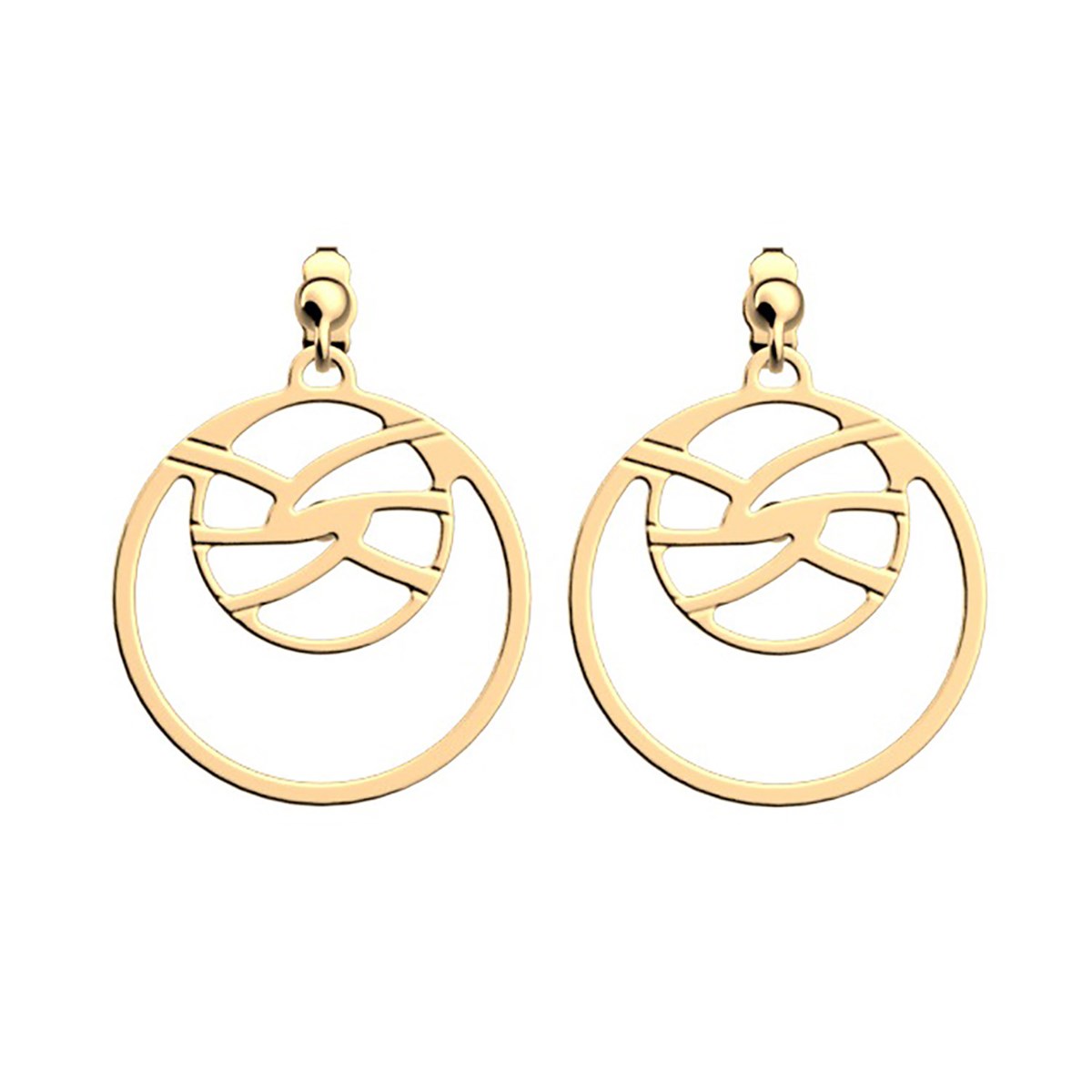 Boucles d'oreilles pendantes Les Georgettes Azur16/25 mm