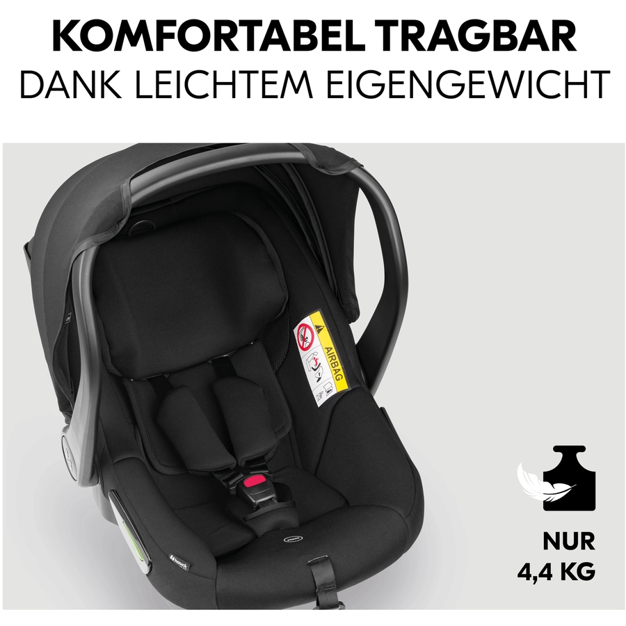 hauck Babyschale i-Size Drive N Care Set Black
