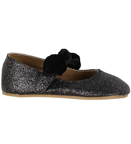Petit by Sofie Schnoor Ballerina Hausschuhe - Glitzer m. Schleif