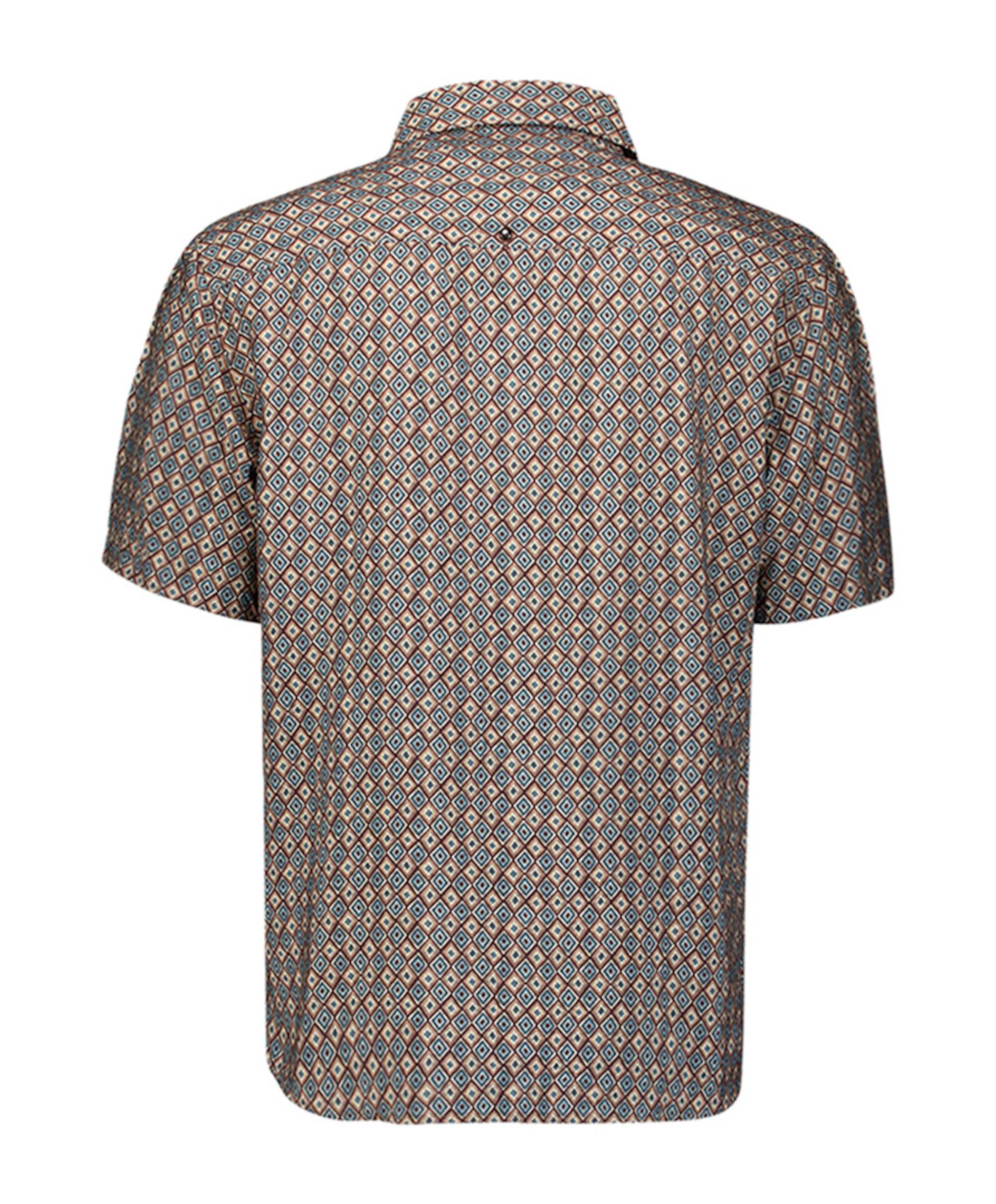 No Excess Heren overhemd korte mouw blauw