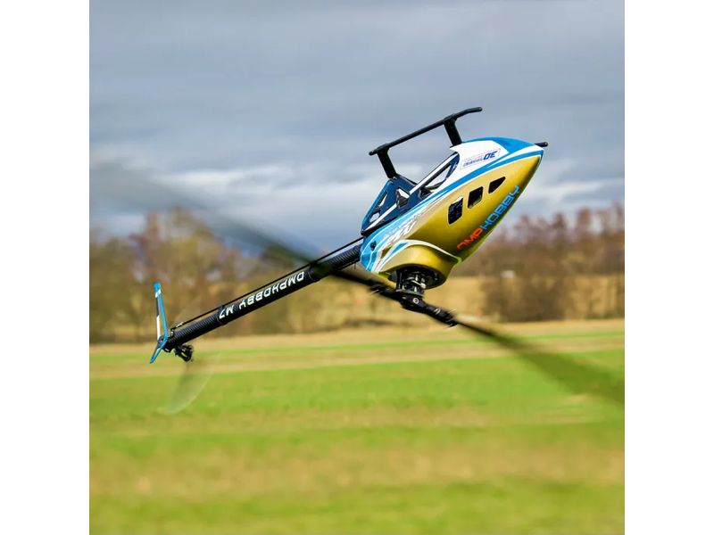 OMPHobby Helikopter M7 Topaz Gold Bausatz und Rotorblätter M7 vielseitiger Modellheli