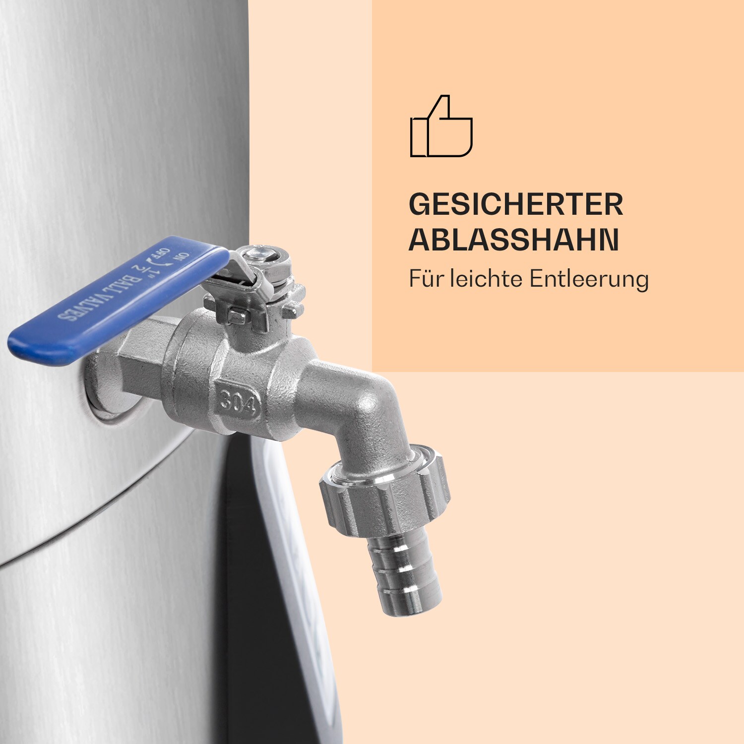 Mundschenk XXL Maischekessel Bierbrauanlage 3000W 50l 304 Edelstahl