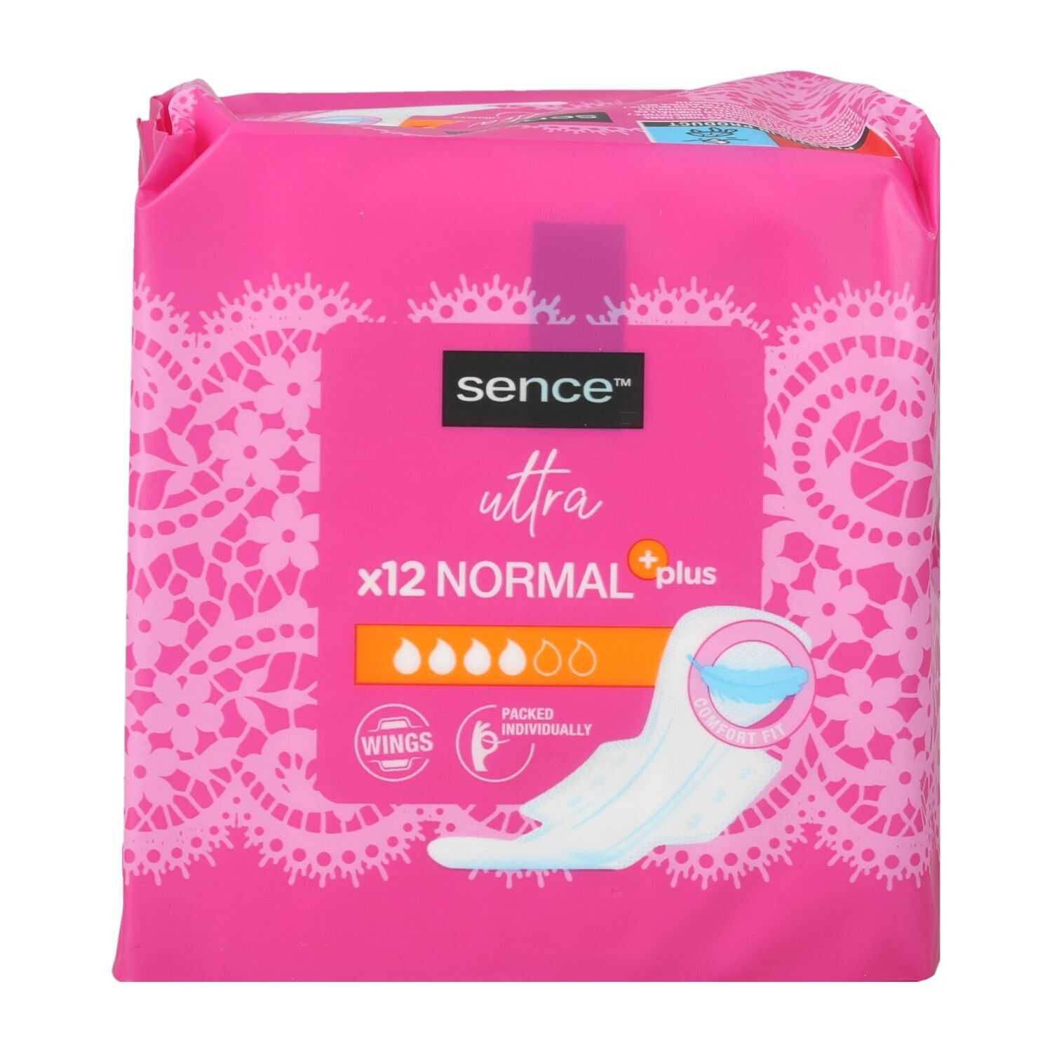 Sence bind Ultra Normal Pluss med vinger 12pk