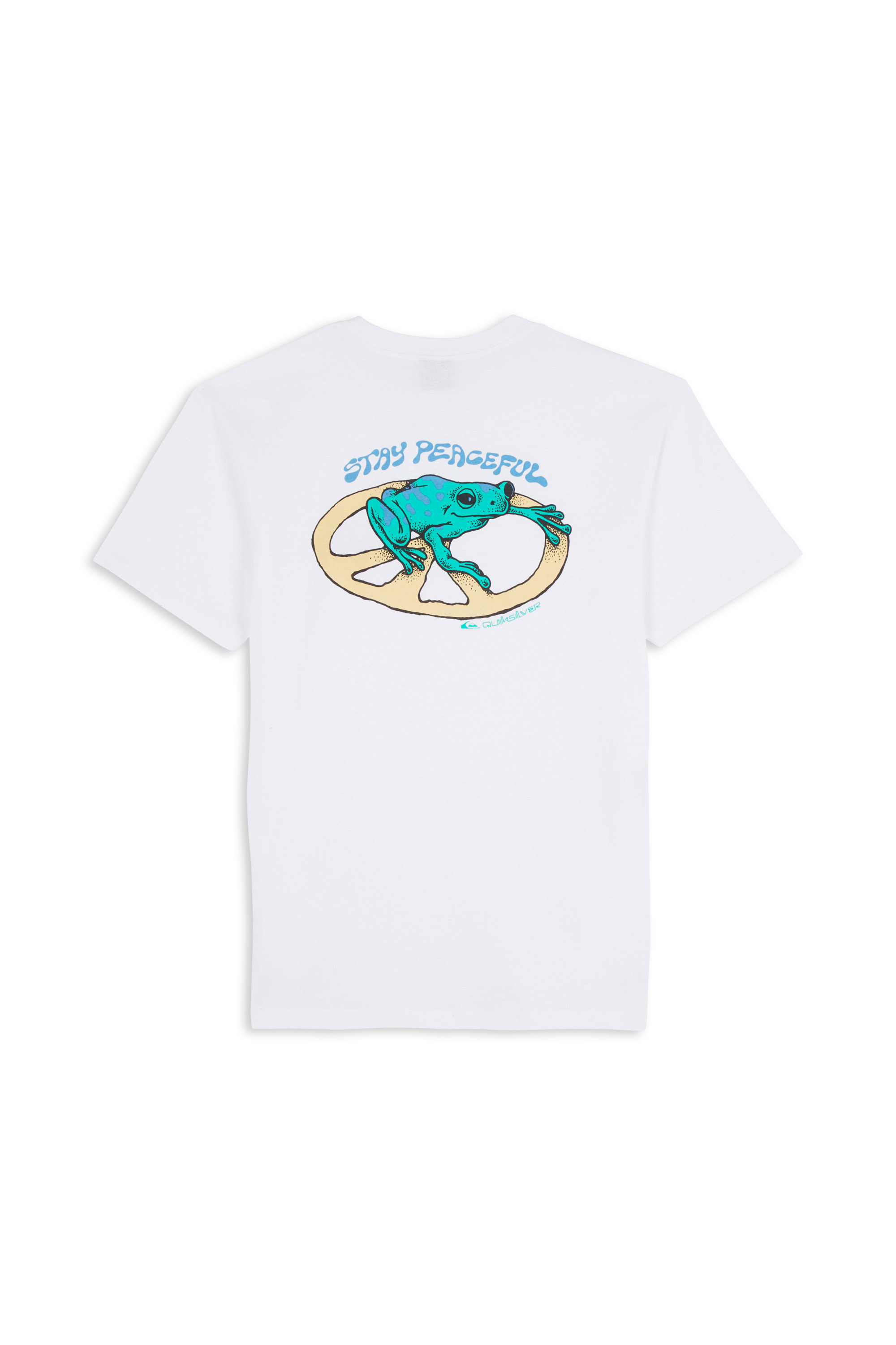QUIKSILVER T-shirt STAY PEACEFUL Blanc
