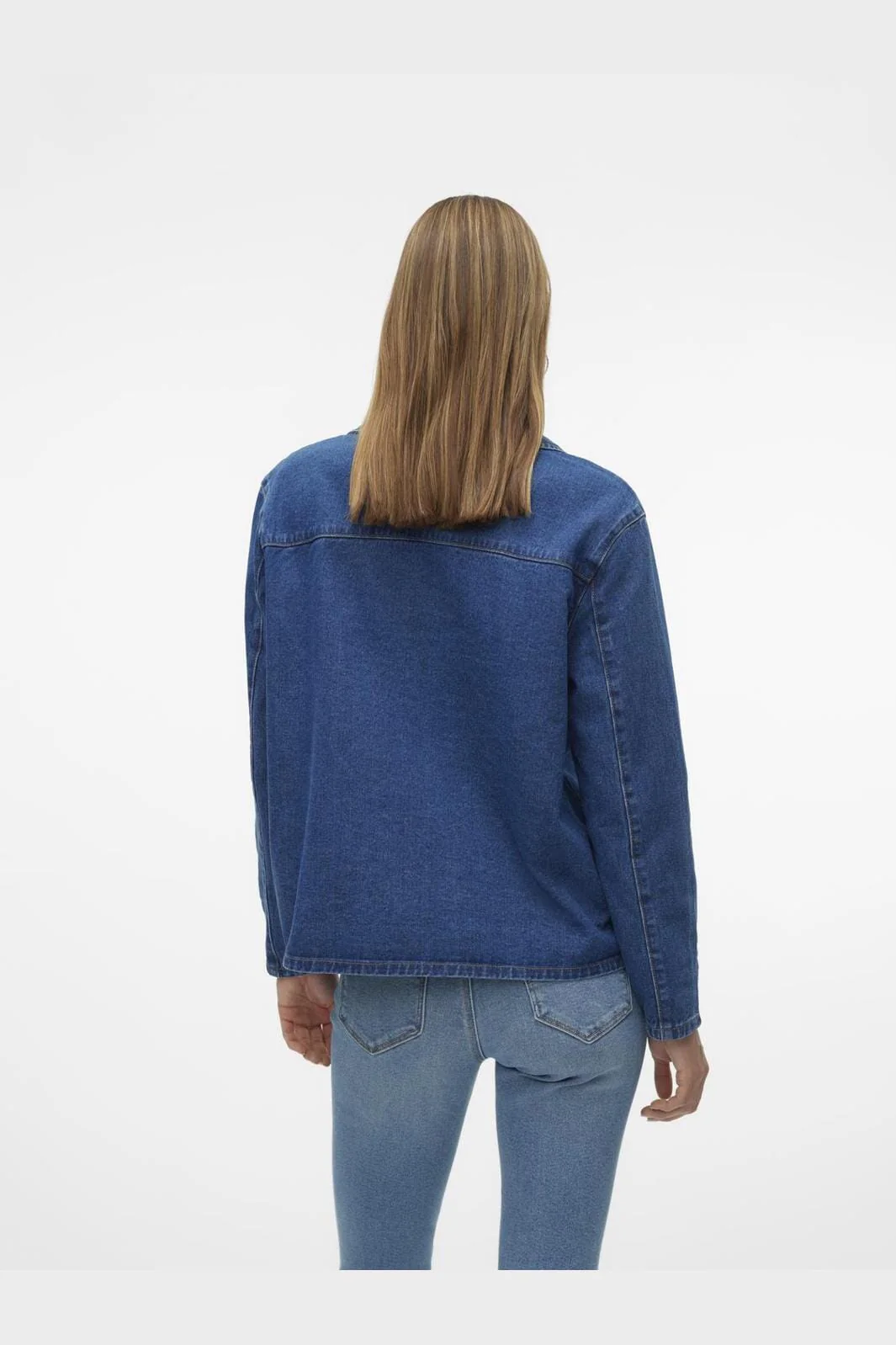 Vero Moda Vmkarla Ls Bow Denim Shirt