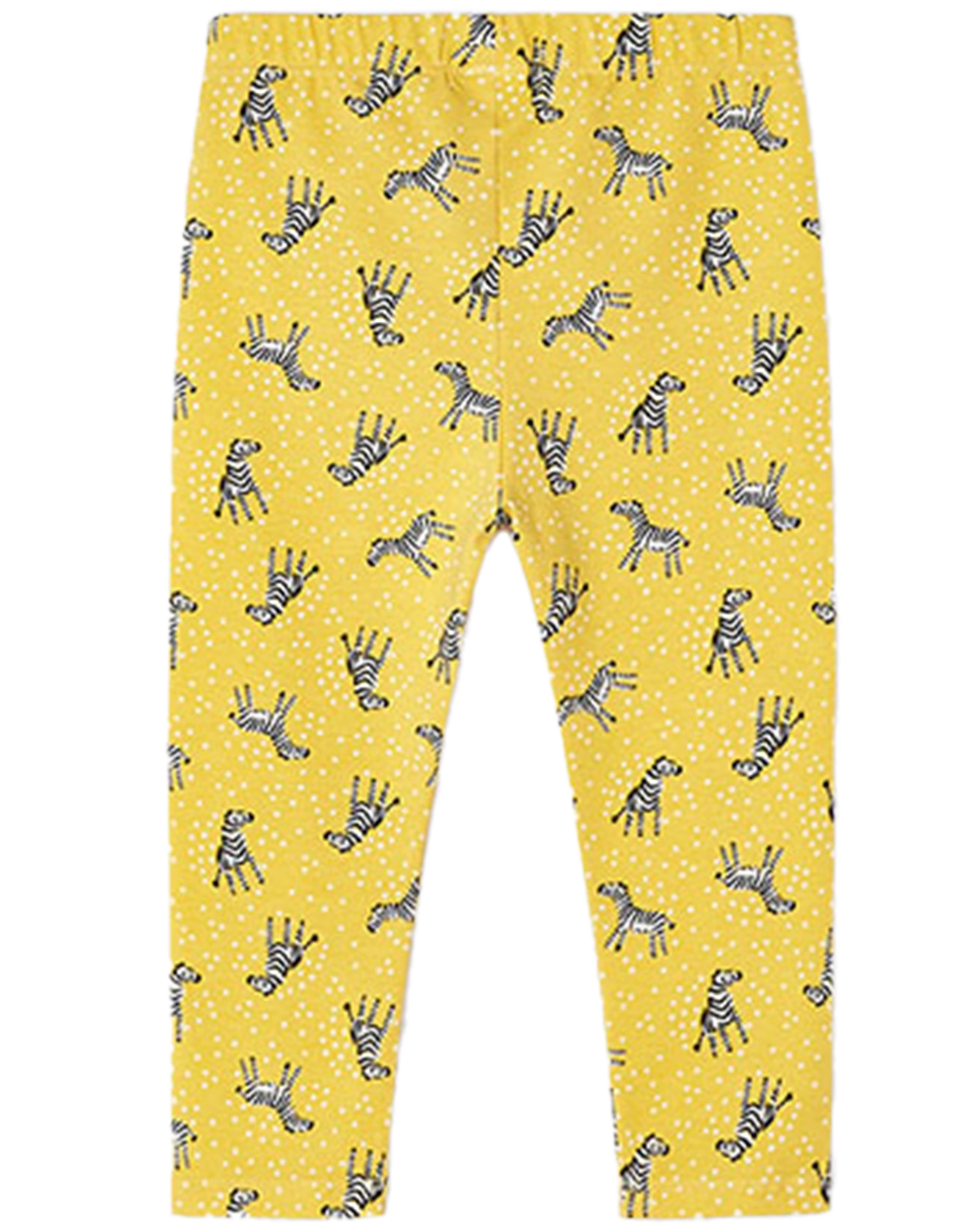 Leggings ZEBRA in honiggelb