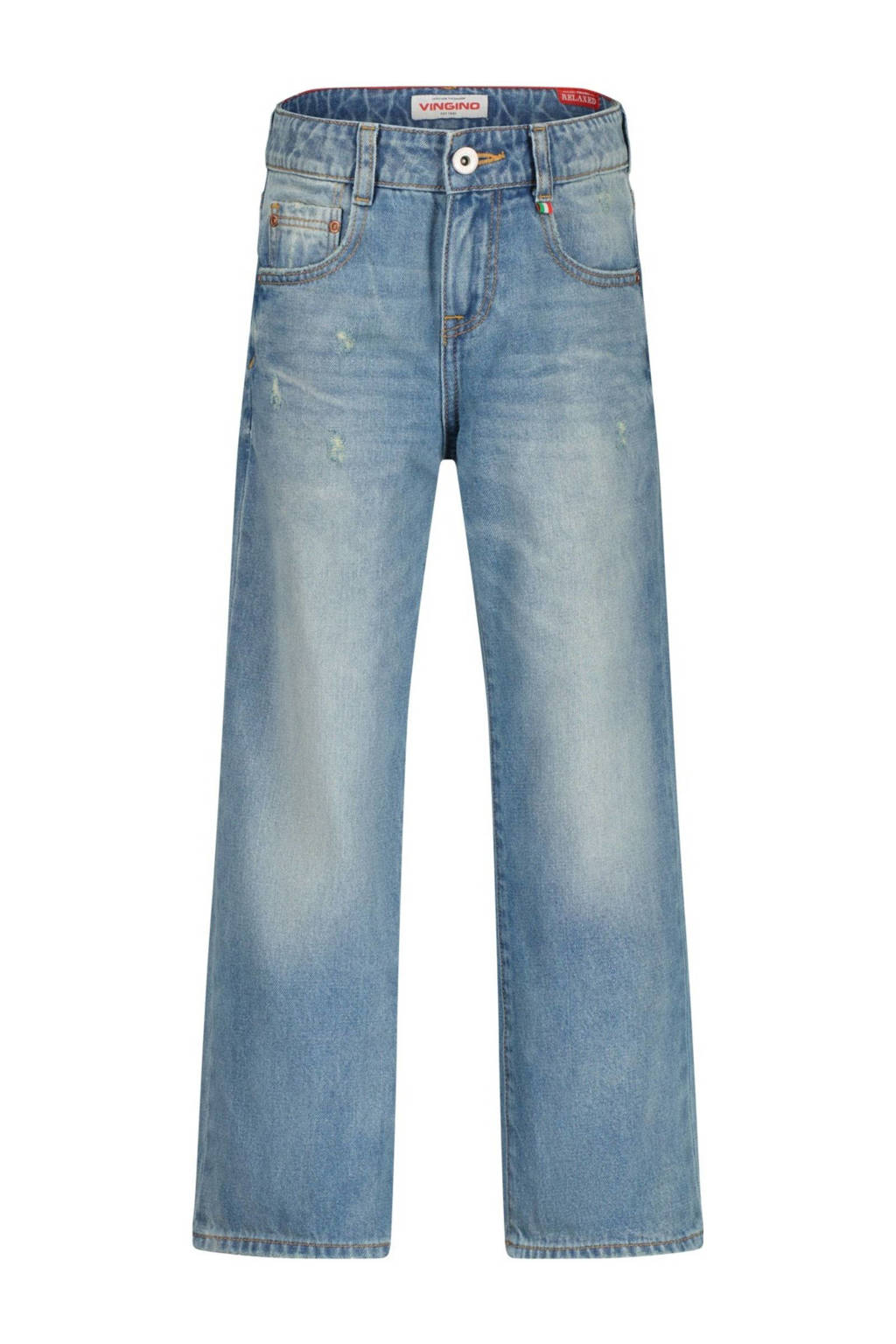 Vingino loose regular waist jeans light blue denim