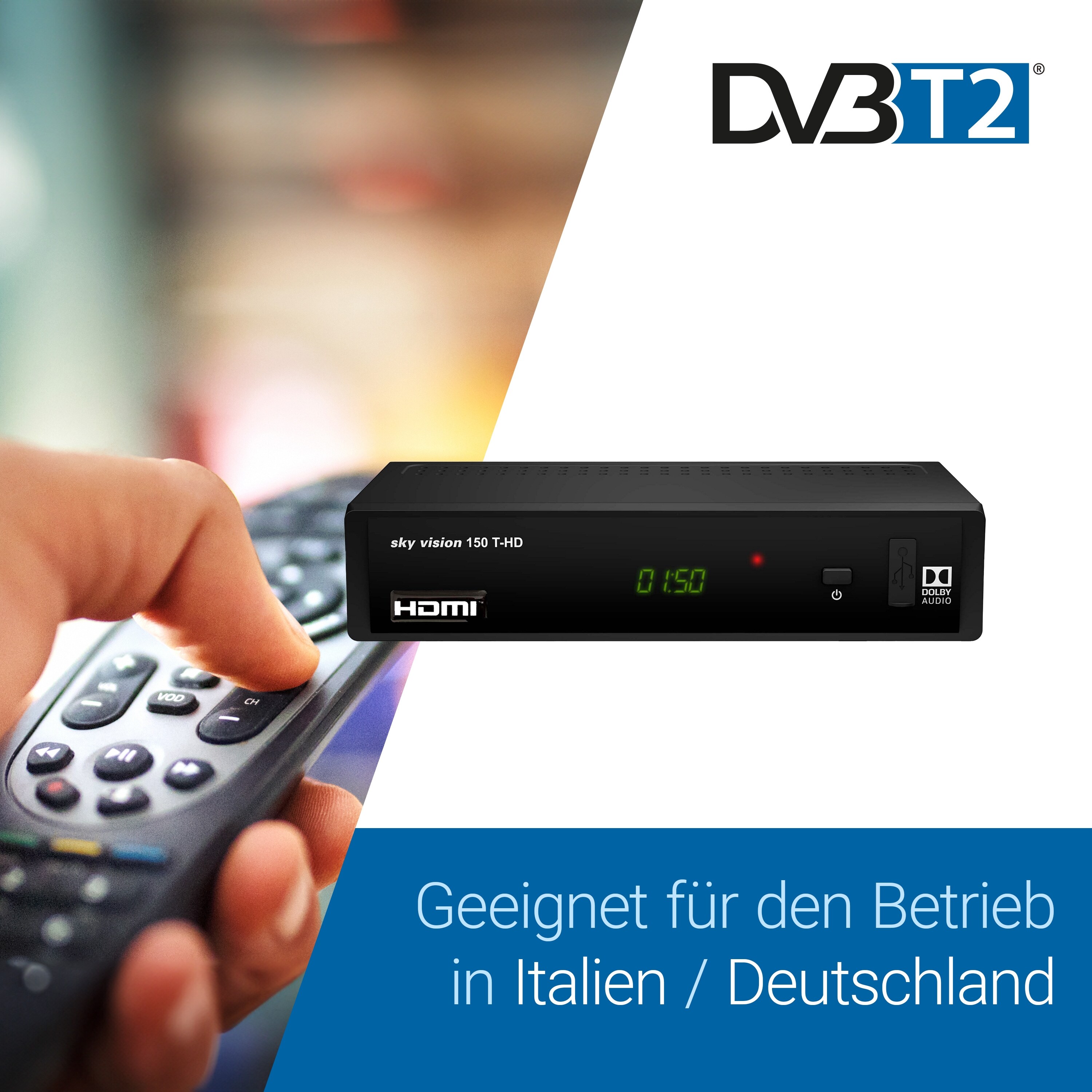 sky vision 150 T-HD - Italiano HDTV DVB-T2 Receiver