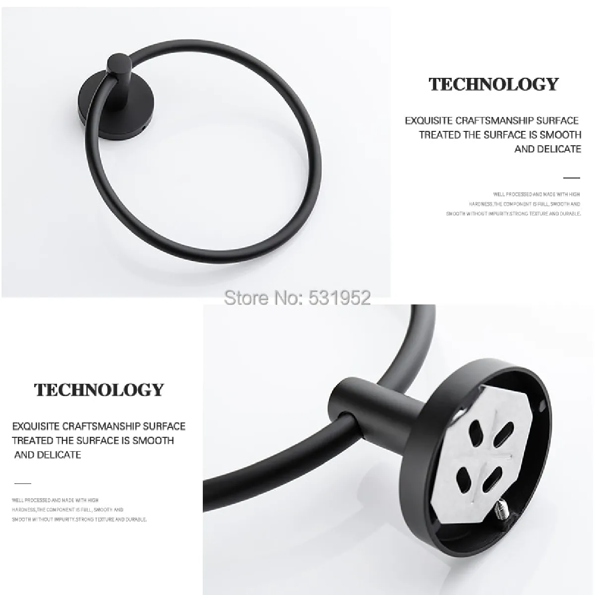 Universal Accessoires salle de bain - Noir