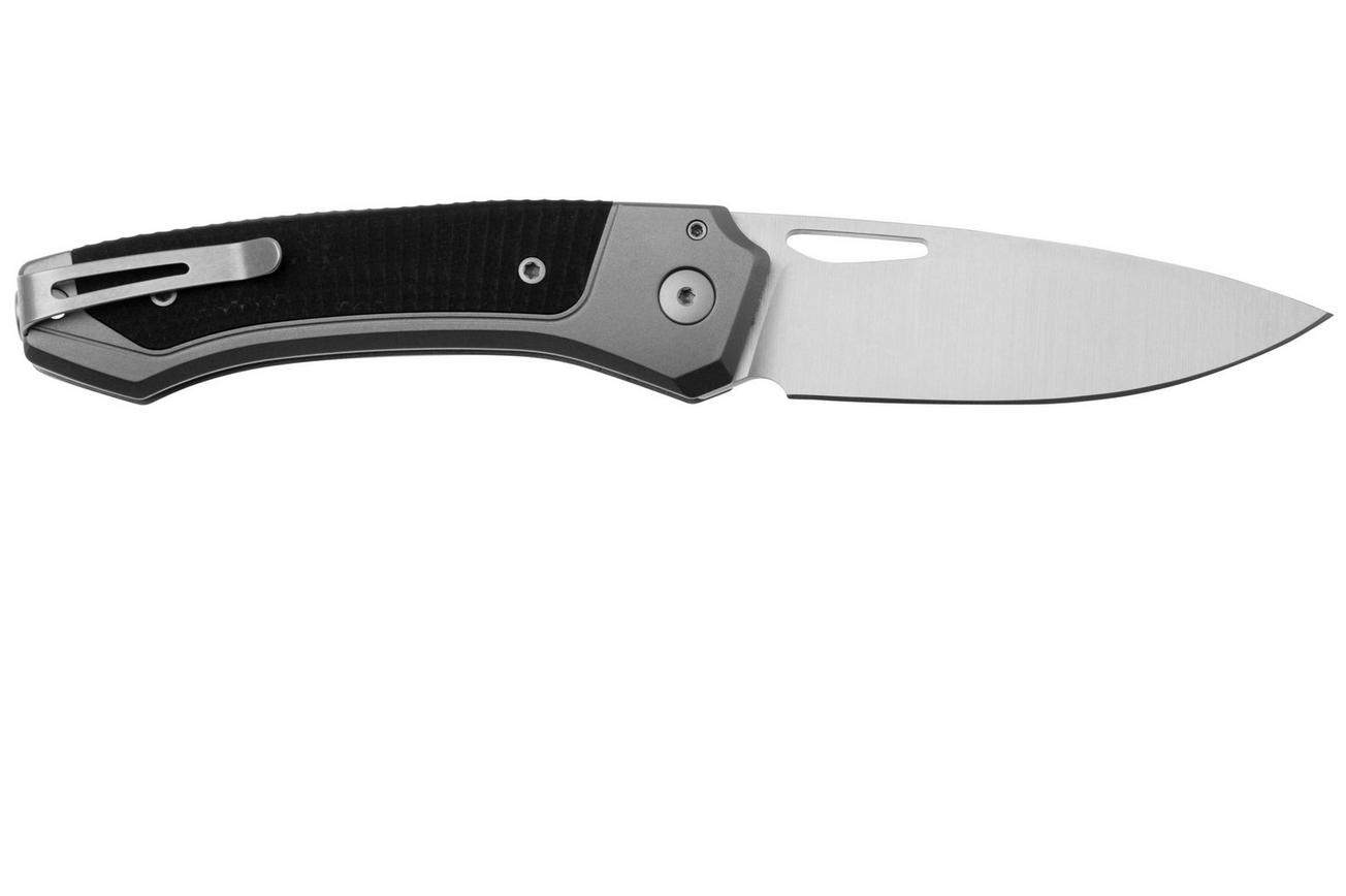 LionSteel Twain TW-GY-GBK Titanium, Black G10, zakmes, Gianni Pauletta design