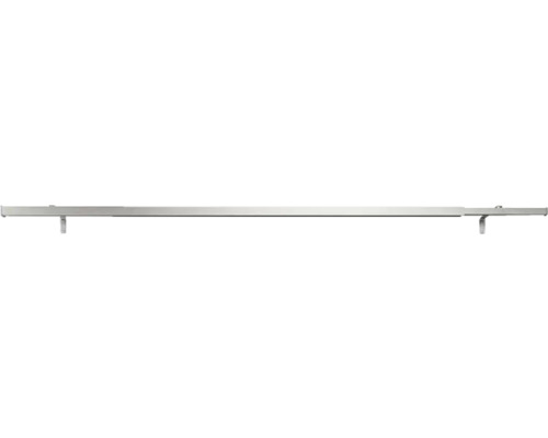 Gordijnroedeset, binnenrail, uitschuifbaar, geheel in RVS-look, 120-210 cm, Ø 17/21 mm