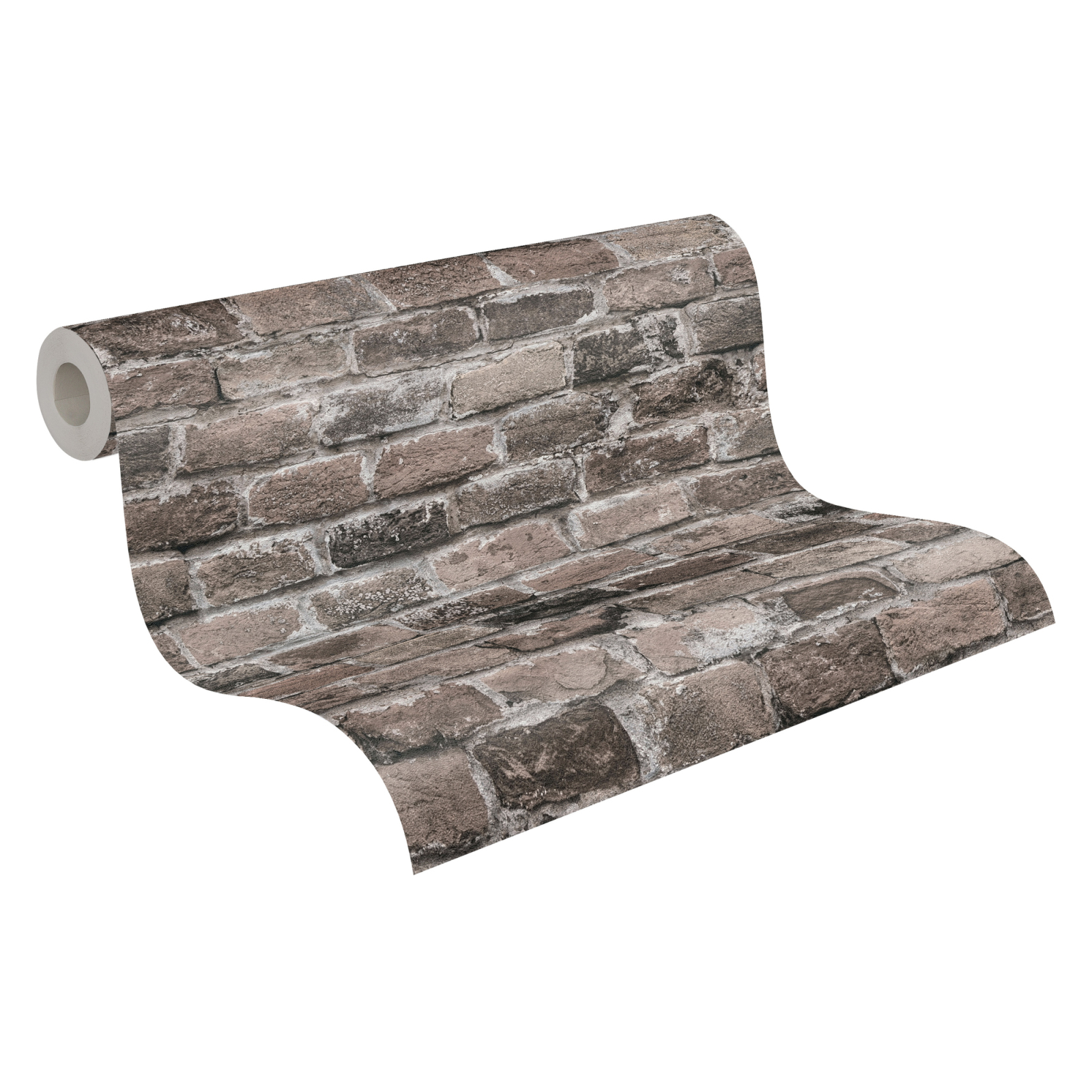 A.S. Creation Vliestapete BRICKS & STONES - grau-braun - Steinoptik - 10 Meter