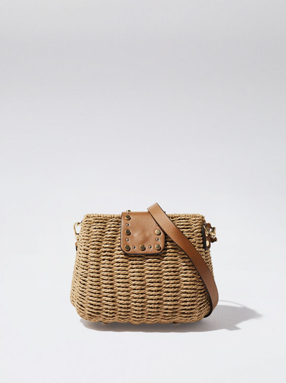 Bolso Bandolera De Paja - Camelo