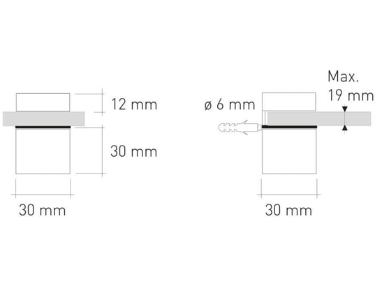 MSA - Support Support tablette Cube Alu Mat