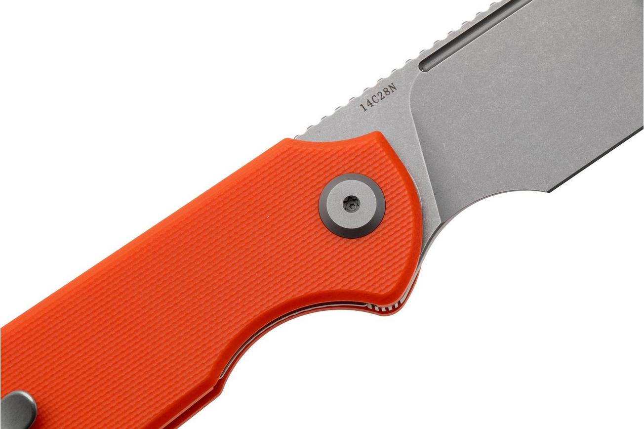 Eutektik Binary BIN-OSW-R Stonewashed 14C28N, Orange G10, zakmes