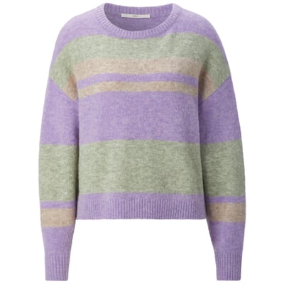 Damen-Strickpullover, Flieder-Grün