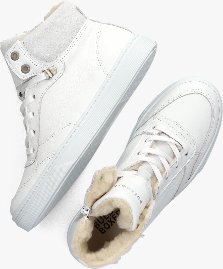 BULLBOXER witte bullboxer hoge sneaker aop510e6l