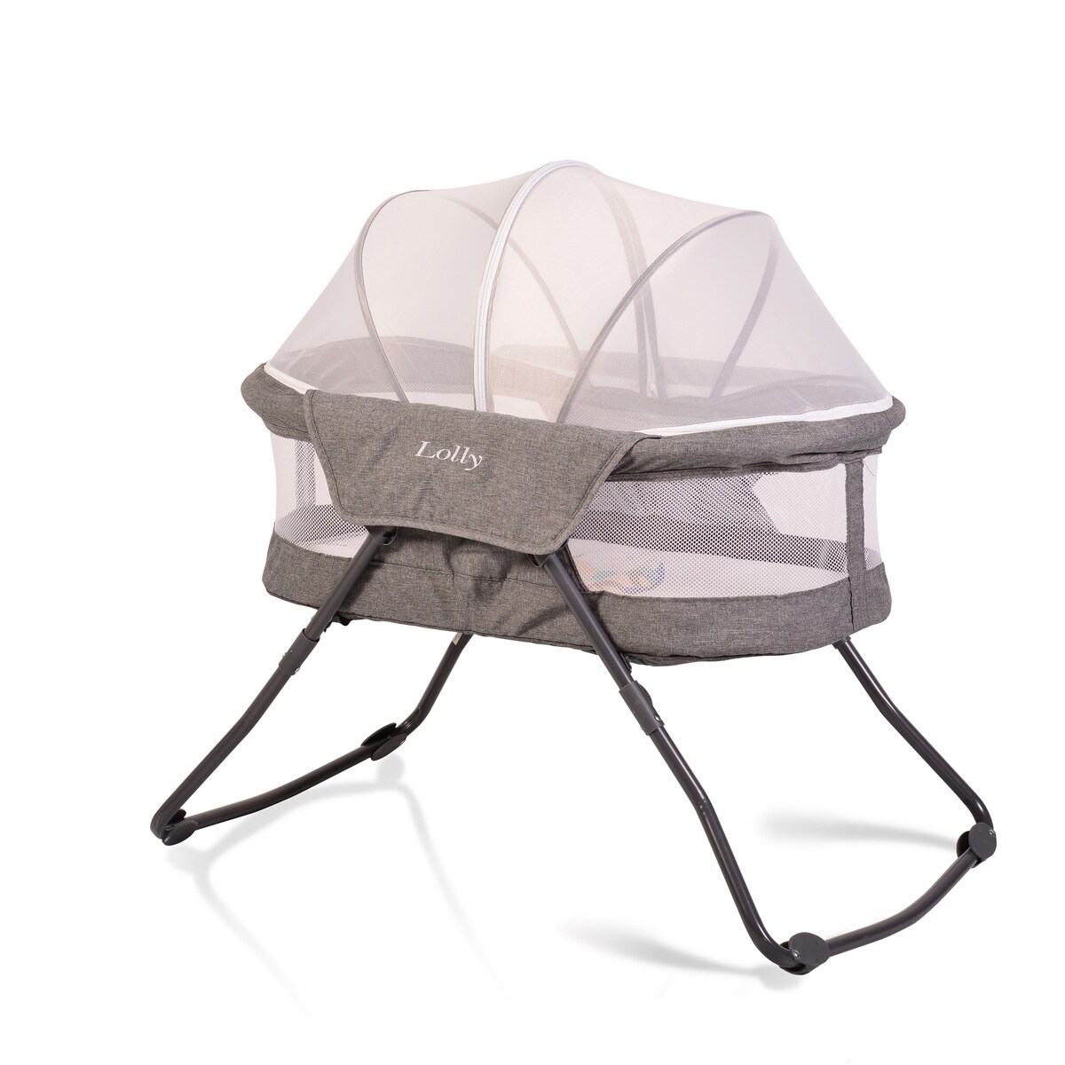 Cangaroo Babybett Lolly, Reisebett, mit Matratze, Baldachin, zusammenklappbar