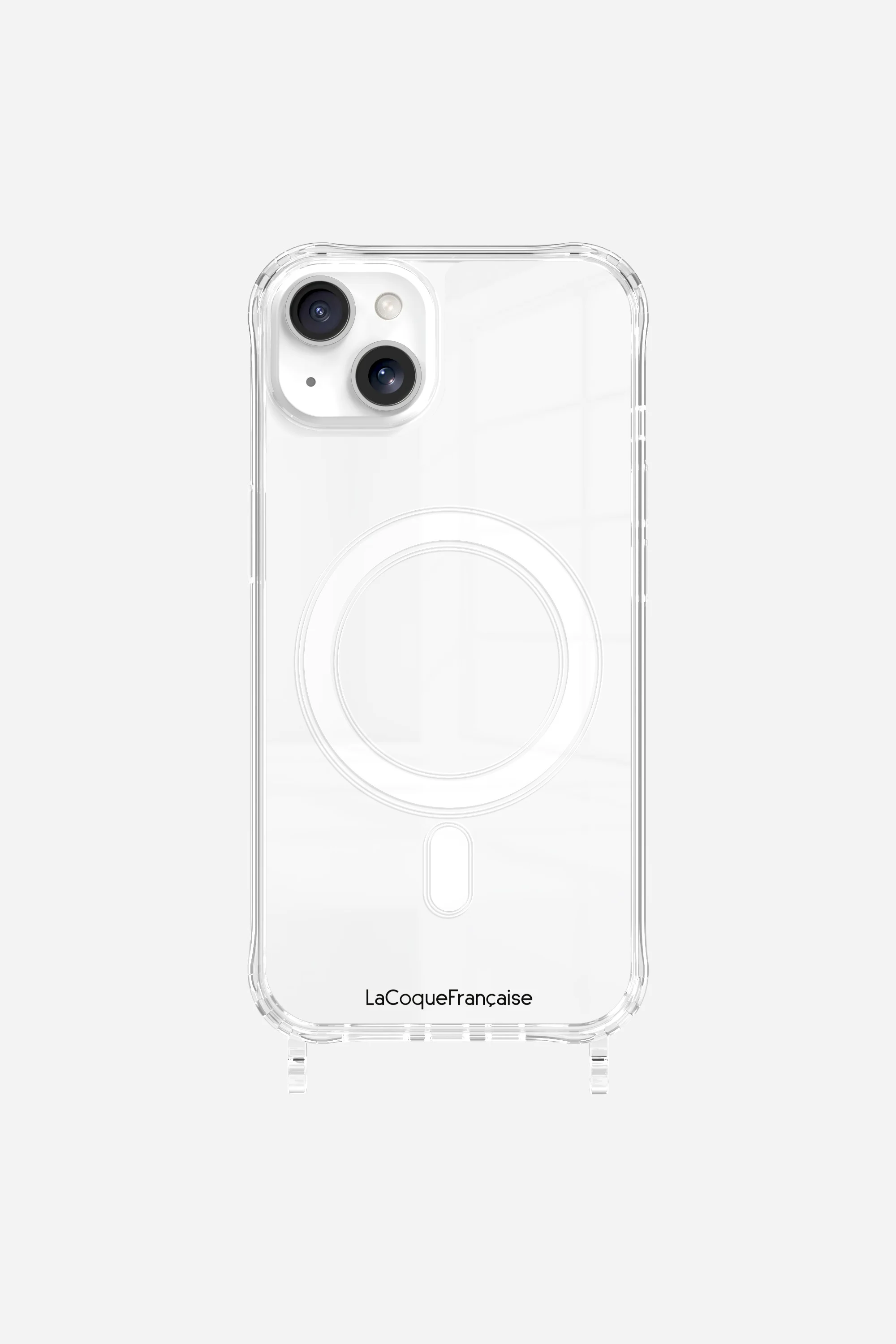 Coque de téléphone magsafe avec anneaux pour iphone 14 plus | Argent