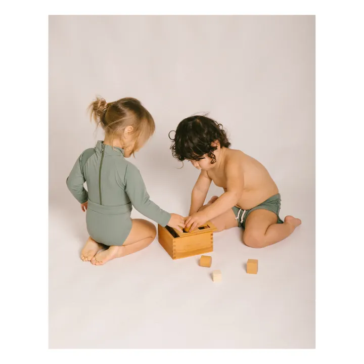 Ina Swim Combinaison Anti-UV Matière Recyclée June | Vert foncé