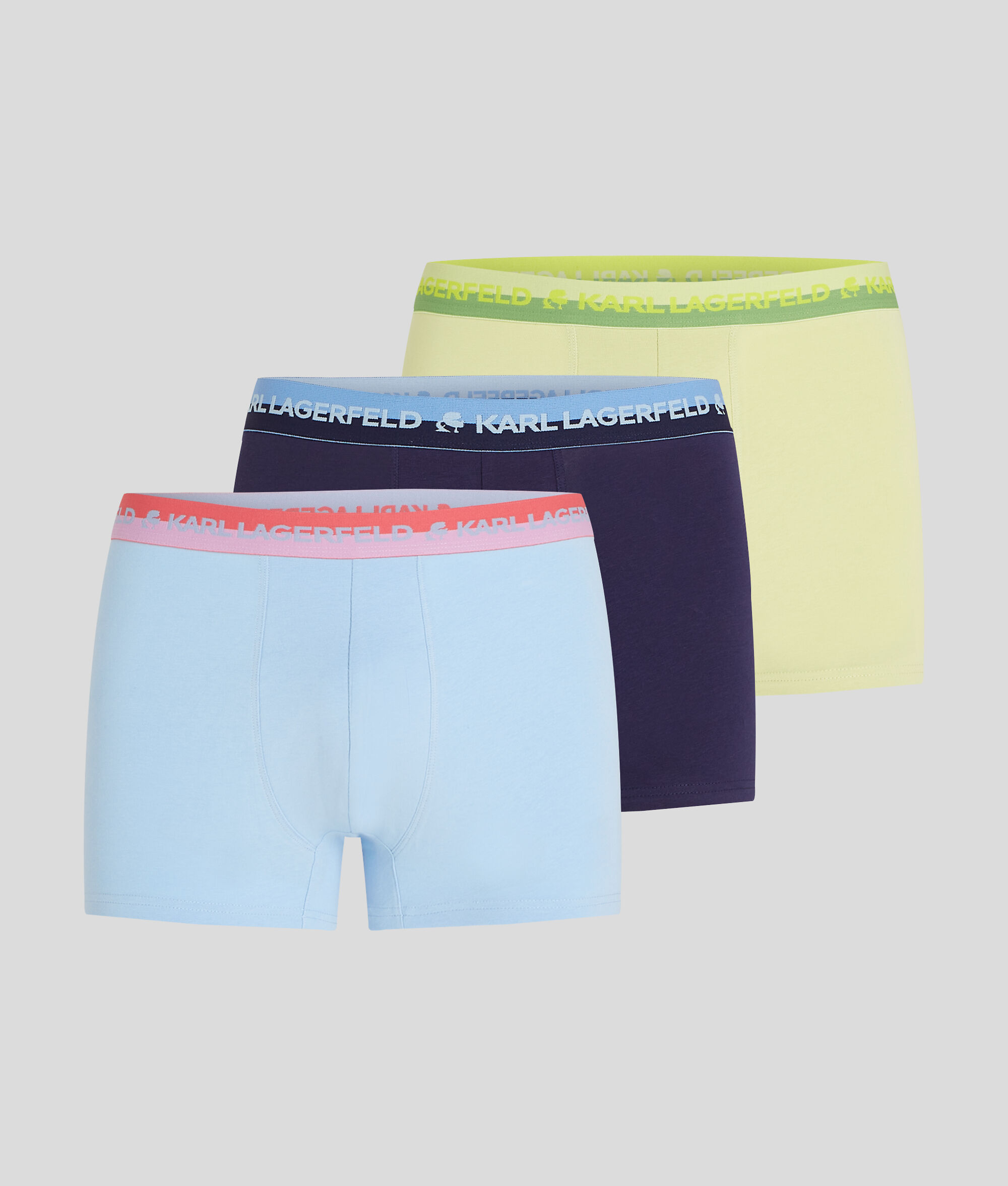 CALEÇONS MULTICOLORES AVEC LOGO KARL - LOT DE 3