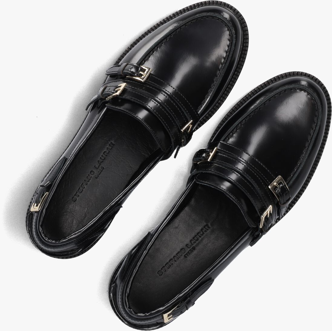 zwarte stefano lauran loafers 12091