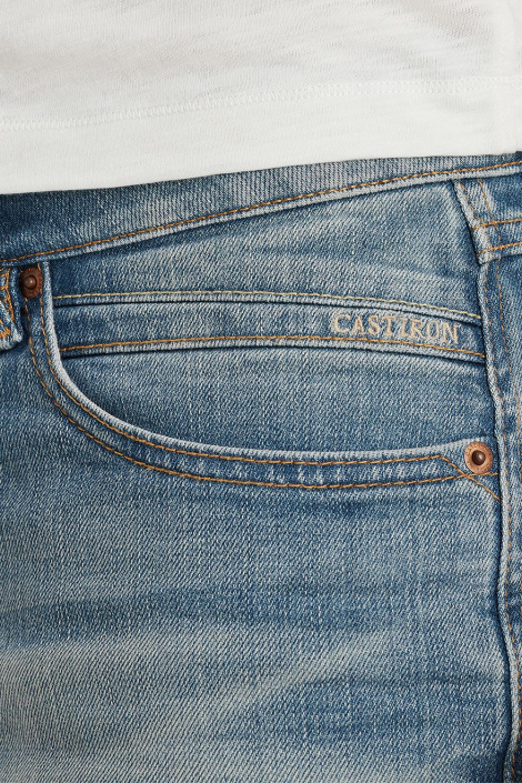 Cast Iron blauwe heren korte broek
