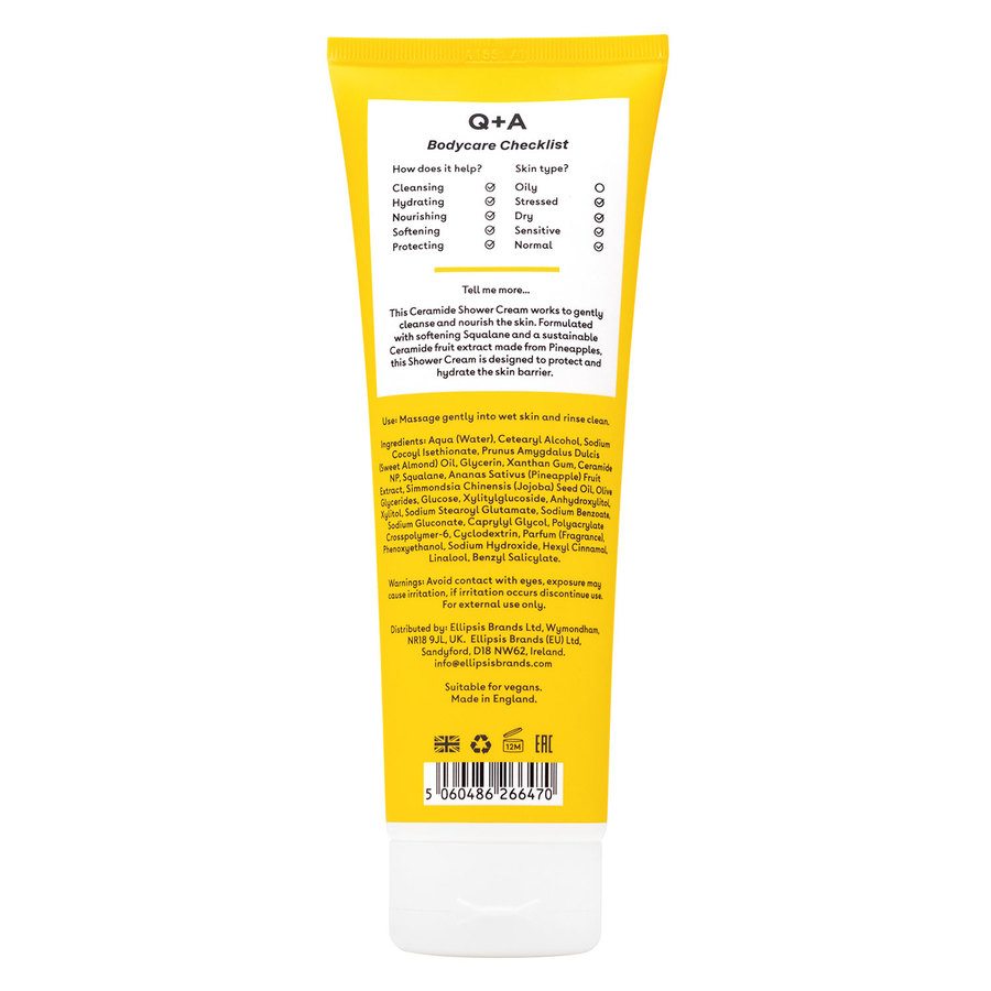 Q+A Ceramide Shower Cream 250ml