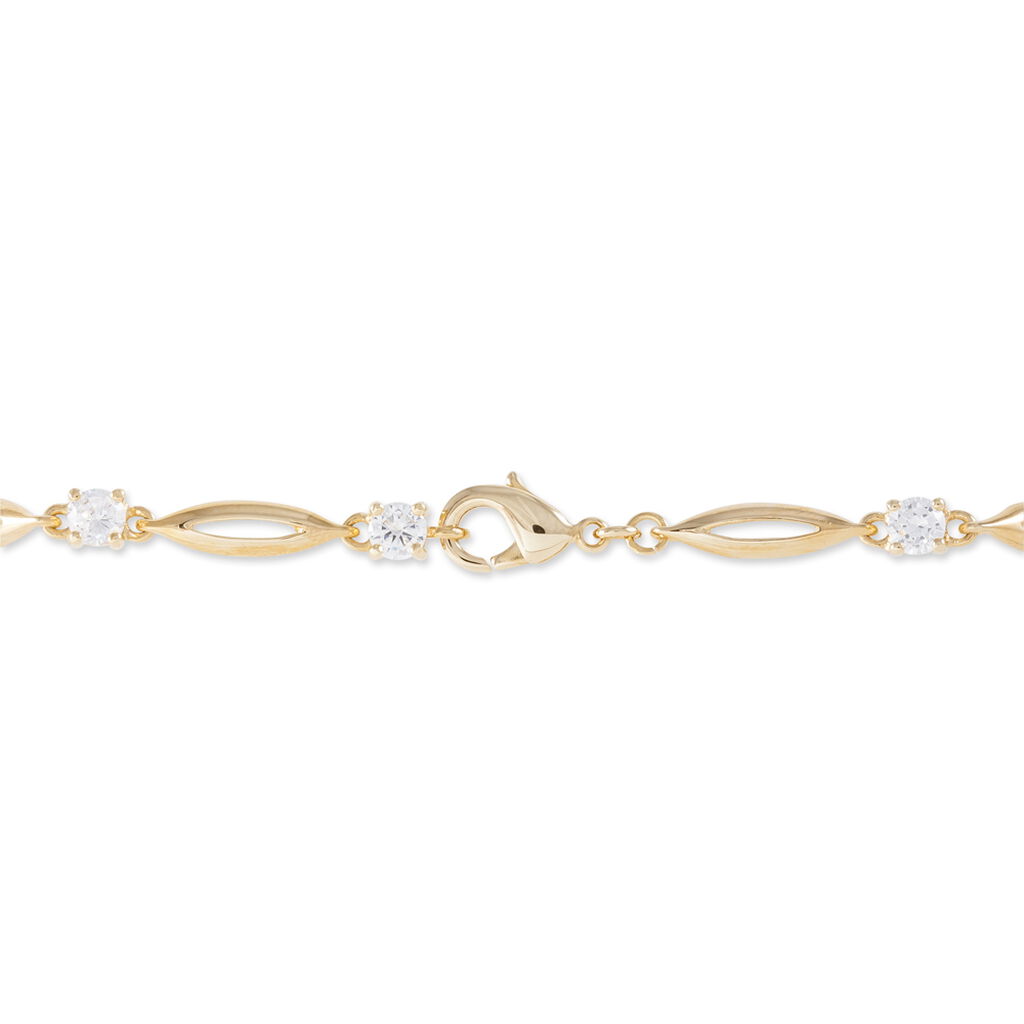 Bracelet Mimona Plaqué Or Jaune Oxyde De Zirconium