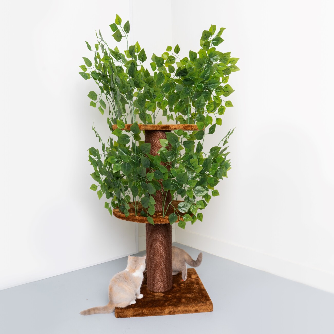RHR Quality Kratzbaum Design Natural Leaves