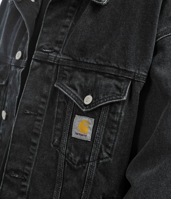 Carhartt WIP Helston Smith Jacke (black stone washed)