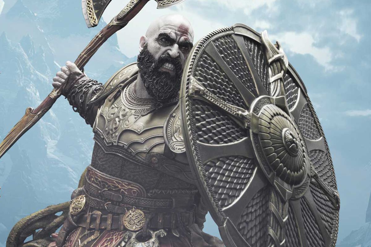 Kratos and Atreus - The Valkyrie Armor Set | God Of War Statuette