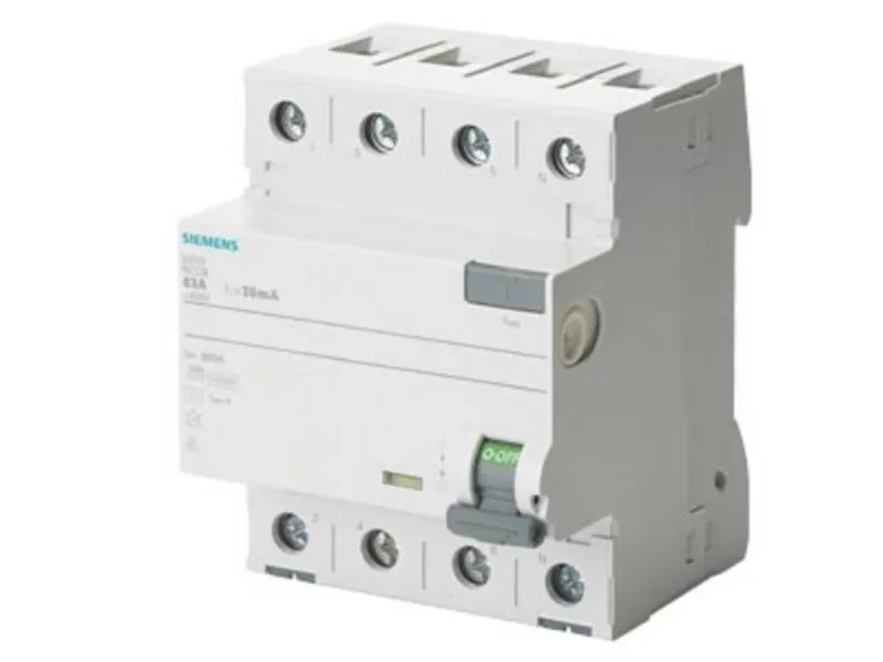 Siemens 5SV33566 FI-sikkerhedsafbryder A 63 A 0.03 A 500 V