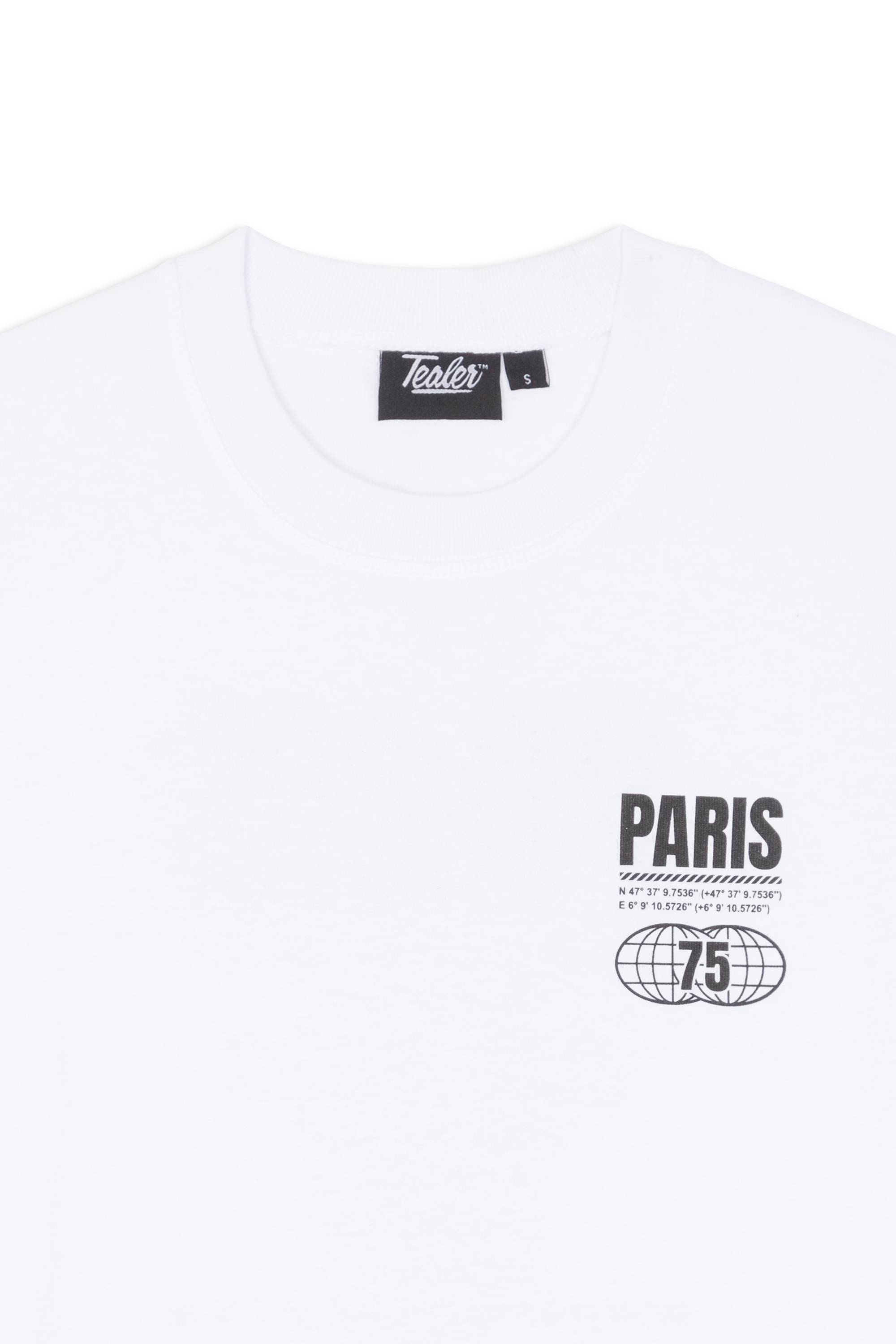 TEALER T-shirt  TS PARIS CITY DISTRICT WHITE Blanc